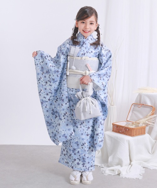 KYOETSU（京越） 着物 七五三 着物 四つ身 7歳 女の子 15点セット