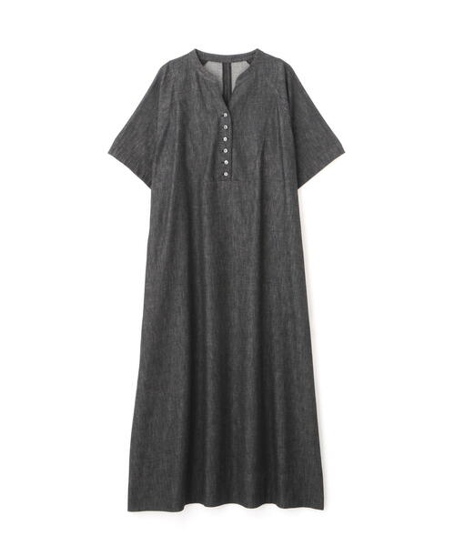 ヒューマンウーマン／定価2.2万 3way デニムワンピース 半袖 ロング丈 human woman（ヒューマンウーマン） ワンピース 「WEB限定カラー