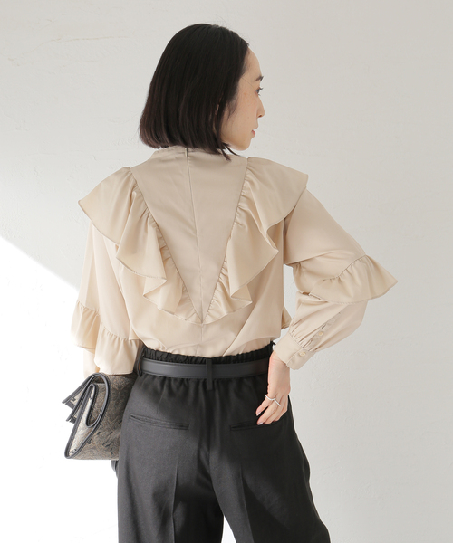 Spick＆Span 「Spick & Span」 長袖ブラウス - ブラック