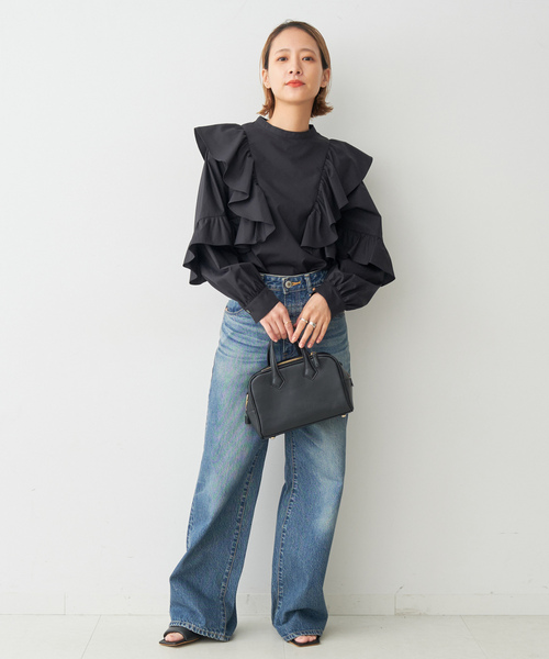 「Spick & Span」 長袖ブラウス - ブラック レディース Spick＆Span 「Spick & Span」 長袖ブラウス - ブラック