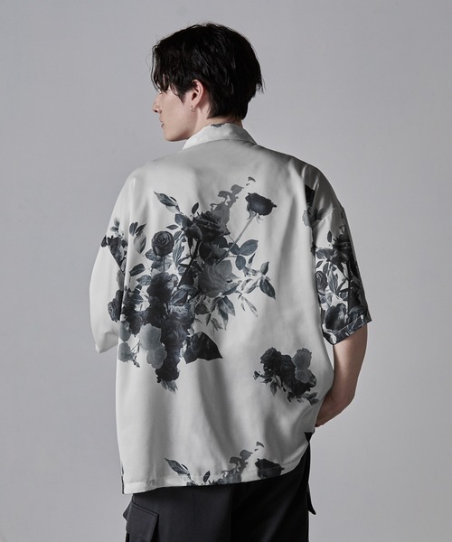 クレイル 半袖 シャツ M CLEL】Loose Short Sleeves Lace Shirt/ルーズ 半袖レースシャツ
