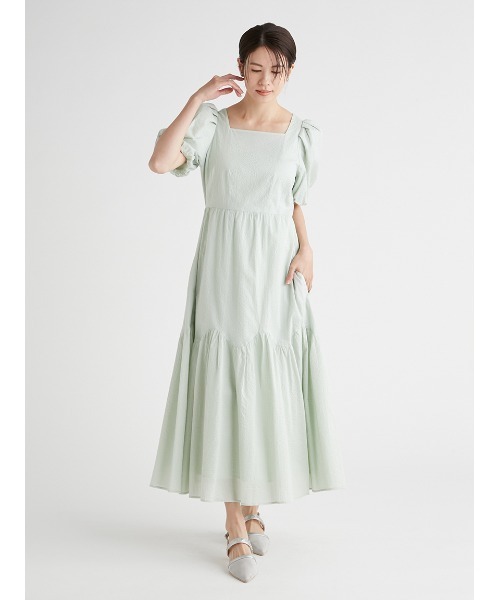 CELFORD（セルフォード） 半袖ワンピース 36 グリーン レディース