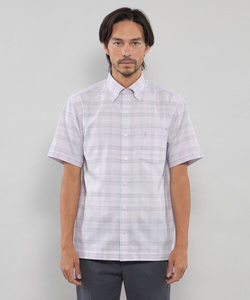 MACKINTOSH LONDON コンパクトブロード麻フロントタックシャツ シャツ 