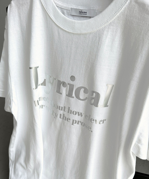 JOURNAL STANDARD relume 「JOURNAL relume」 半袖Tシャツ FREE