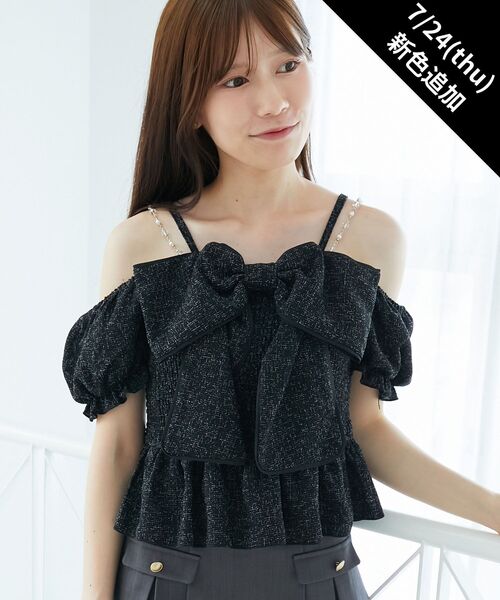 ブラウス シャツ 「yueni/ユエニ」ピンタックバッグリボンブラウス レディース TITE IN THE STORE ブラウス シャツ 「yueni/ユエニ」ピンタック