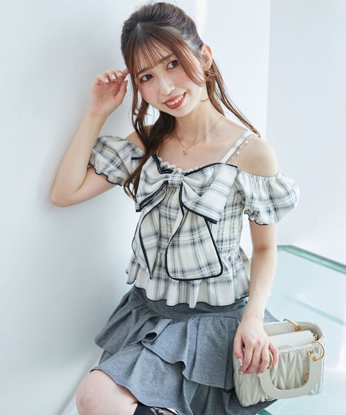MAJESTIC LEGON（マジェスティックレゴン） ブラウス シャツ チェーン