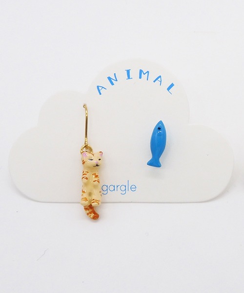 gargle（ガーグル） ピアス ガーグル：アニマルシリーズ つままれ猫