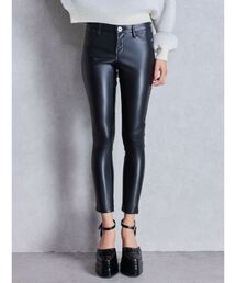 パンツ ハイウエストBACKクロスフェイクレザーパンツ レディース｜ZOZOTOWN Yahoo!店