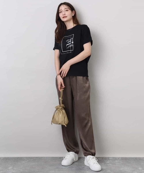 MK MICHEL KLEIN（エムケー ミッシェルクラン） パンツ サテン