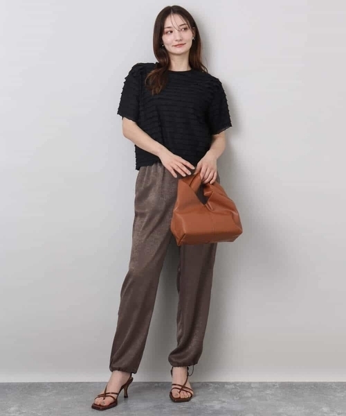 MK MICHEL KLEIN（エムケー ミッシェルクラン） パンツ サテン