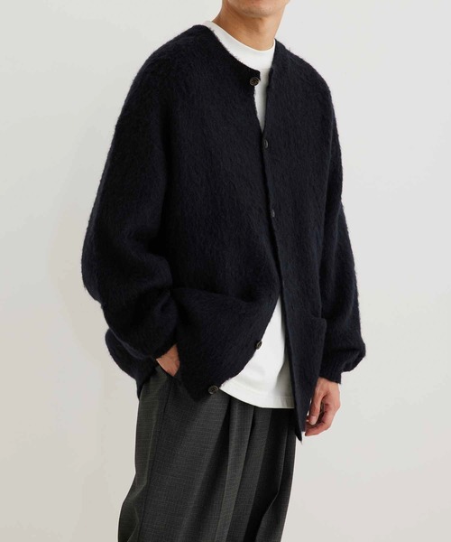 ADAM ET ROPE'（アダムエロペ） カーディガン モヘアミックス オーバー