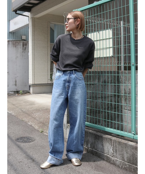 Ungrid ジーンズ デニム デニムパンツ 「WEB限定」ロールアップ