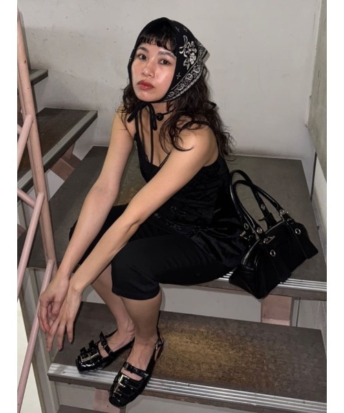 SLY（スライ） スカーフ バンダナ JQ KNIT BANDANA ジャガード ニット