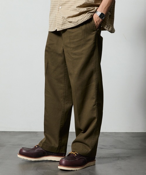 FRAMeWORK　ツータック　チノパンツ　38 FREAK'S STORE チノパン ワイドシルエット ツータック