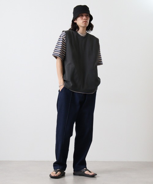 「BIG MIKE」 ノースリーブトップス M ブラック メンズ