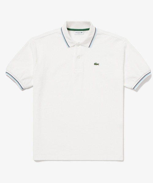 LACOSTE ホワイト ポロシャツ サイズ3 LACOSTE 「LACOSTE」 半袖ポロシャツ 3 ホワイト メンズ