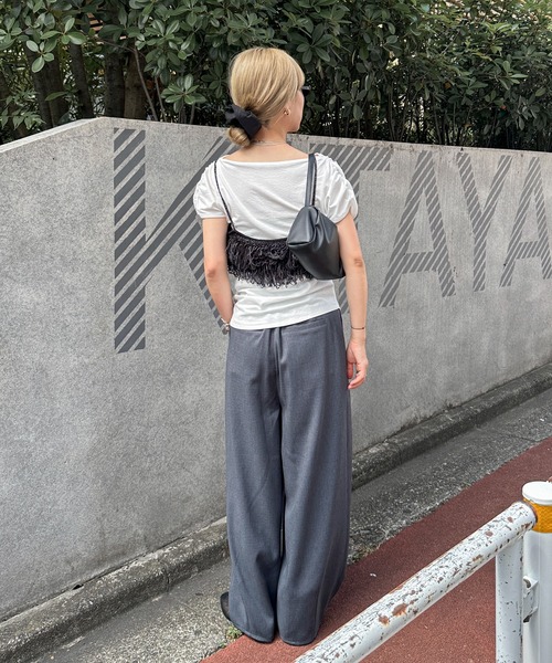 feepur（フェピュール） 「ハンドウォッシャブル」フリンジニット