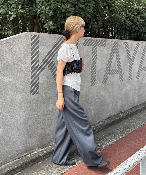 feepur（フェピュール） 「ハンドウォッシャブル」フリンジニット