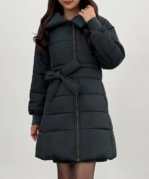 ✨未使用級 ピッコーネ 2way ダウンコート フード THINDOWN使用 CENEA（セネア） ダウンコート ダウンジャケット 2wayフロントジップ