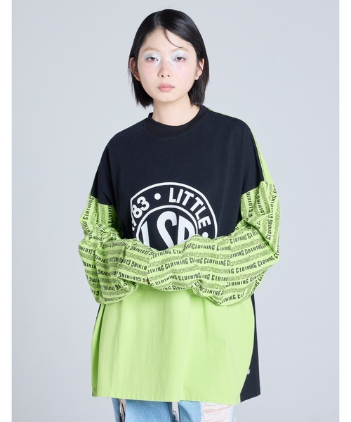 【未使用美品】little sunny bite luke ロングTシャツ little sunny bite doodle big tee ドゥードゥルビッグTシャツ