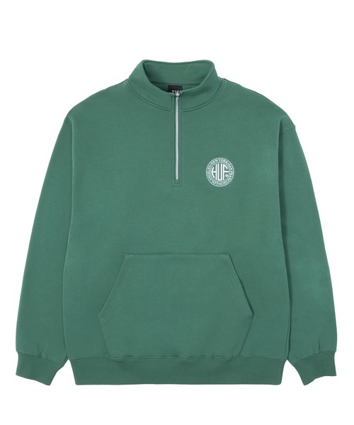 美品 XL HUF ハーフジップスウェット SPLIT 1/4 ZIP MOCK 楽天市場】レビューでクーポン☆ハフ スウェット トレーナー HUF