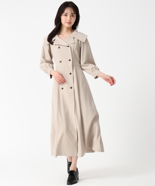 【未使用品】Burberryの半袖トレンチコートワンピース 31 Sons de mode（トランテアン ソン ドゥ モード） ワンピース ビッグ