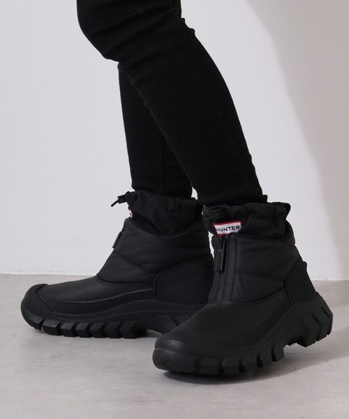 HUNTER (ハンター)ブラックダウンスタイルブーツ　23.5 センチ　箱付き HUNTER (ハンター)ブラックダウンスタイルブーツ 23.5 センチ 箱付き