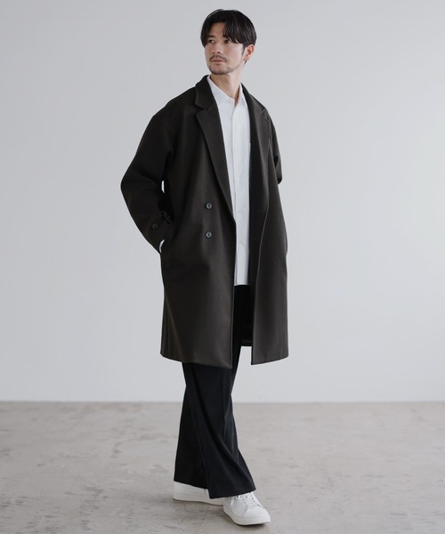 SPU（スプ） チェスターコート コート メルトンダブルチェスターコート