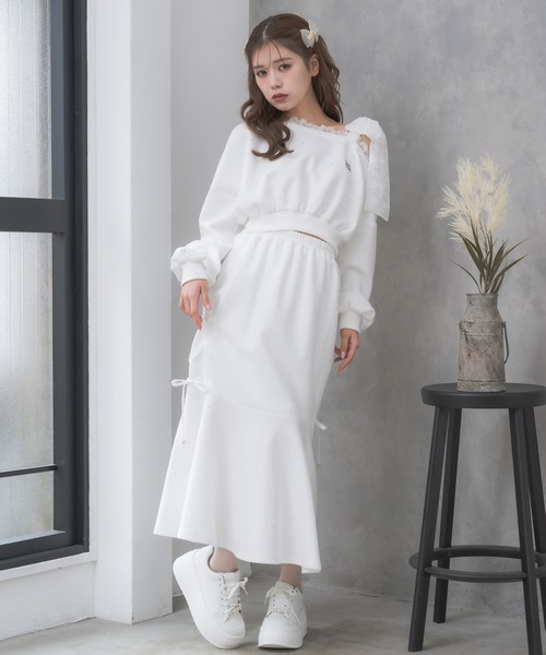 クチュールバイロジータ スカート 「セットアップ対応」レースライン