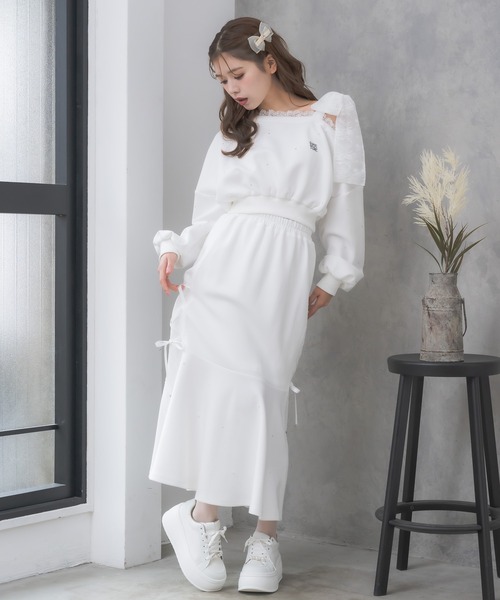 クチュールバイロジータ スカート 「セットアップ対応」レースライン