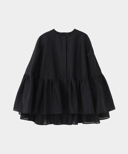 LE PHIL（ル フィル） ブラウス シャツ シアーオーガンジーケープ