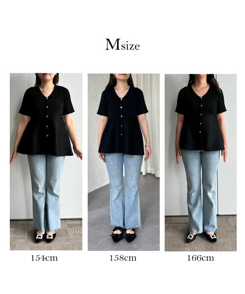 「prose verse」 半袖ニット MEDIUM ブラック レディース_画像2