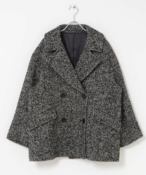 ピーコート pコート オーバーミドルPコート レディース : ZOZOTOWN