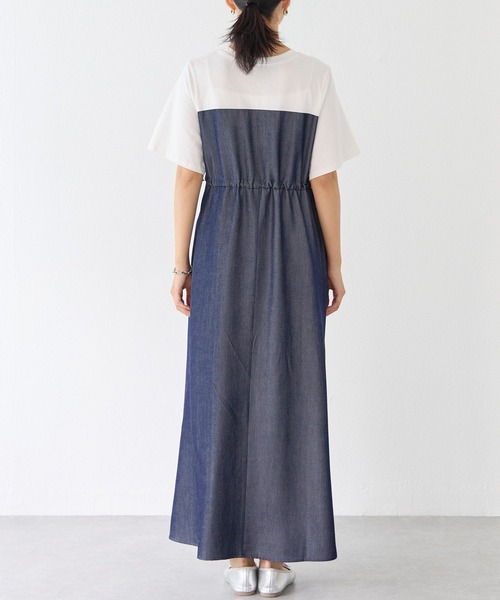 「LAVEANGE」 半袖ワンピース 5L ブラック レディース_画像7