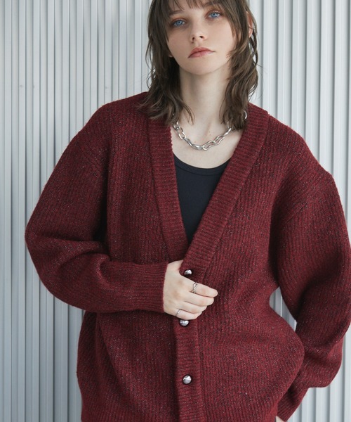 Spielio カーディガン 「Spielio」Shiny lurex cardigan / シャイニー