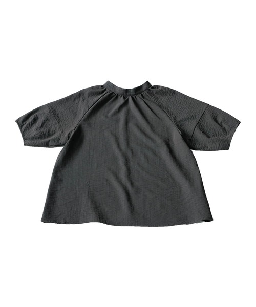 「antiqua」 「pattentorso」半袖ブラウス ONESIZE ブラック レディース_画像2