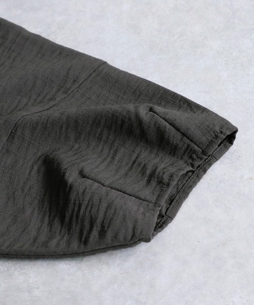 「antiqua」 「pattentorso」半袖ブラウス ONESIZE ブラック レディース_画像5