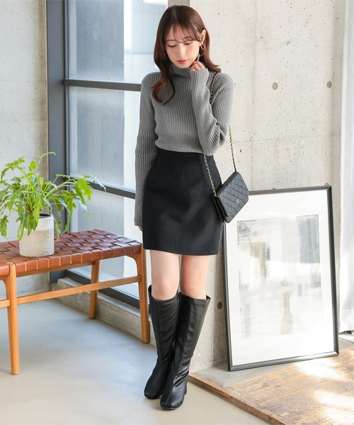 【BLS】【S-LLサイズ展開・美脚効果あり】ストレッチ6cmロングブーツ EVOL（イーボル） ブーツ 「S-LLサイズ展開・美脚効果あり」ストレッチ