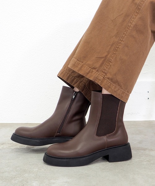 あしながおじさん ブーツ プレーンサイドゴアブーツ 4810007