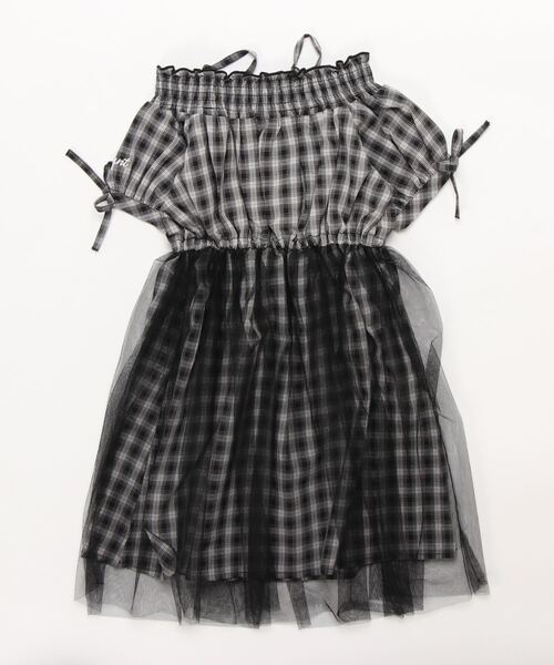 「PINKHUNT」 「KIDS」半袖ワンピース 140cm ブラック キッズ_画像2