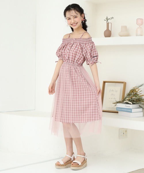 「PINKHUNT」 「KIDS」半袖ワンピース 140cm ブラック キッズ_画像7