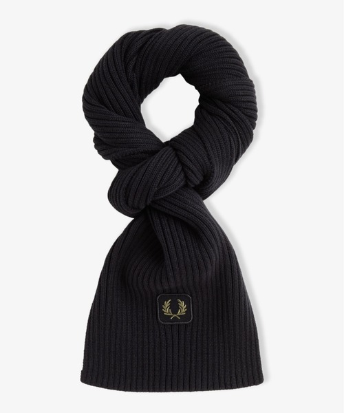 FRED PERRY（フレッドペリー） マフラー Cotton Ribbed Scarf