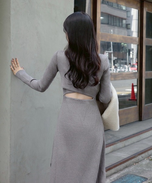 ACYM アシーム　ワンピース ACYM（アシーム） ワンピース 2024 Decollete cut knit ワンピース