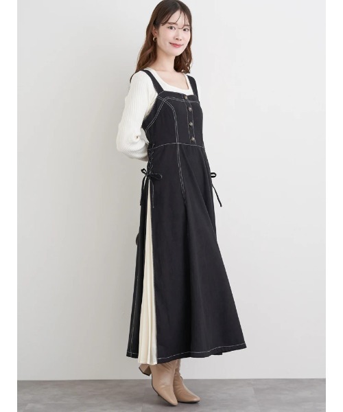 LUDIC PARK（ルディックパーク） ワンピース サイドプリーツジャンパー