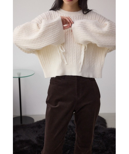あやこページ♡専用価格♡ 試着のみ スパンコールニット AZUL BY MOUSSY（アズールバイマウジー） ニット セーター ドロ