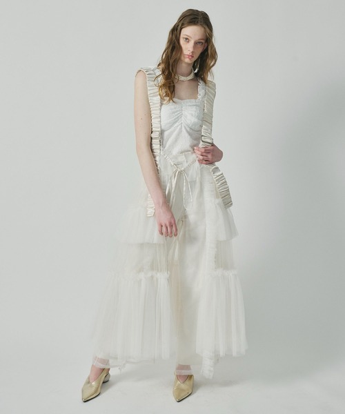 「J1U by LA BELLE ETUDE」 キャミソール FREE ブラック レディース_画像4