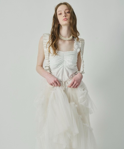 「J1U by LA BELLE ETUDE」 キャミソール FREE ブラック レディース_画像5