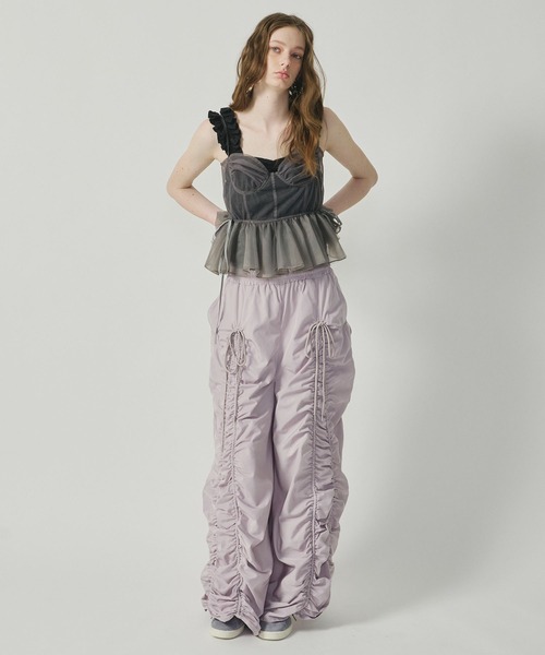 「J1U by LA BELLE ETUDE」 キャミソール FREE ブラック レディース_画像6