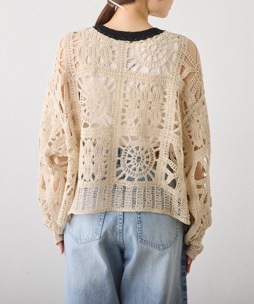 「PUAL CE CIN」 カーディガン FREE ベージュ レディース_画像4