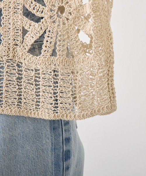 「PUAL CE CIN」 カーディガン FREE ベージュ レディース_画像7